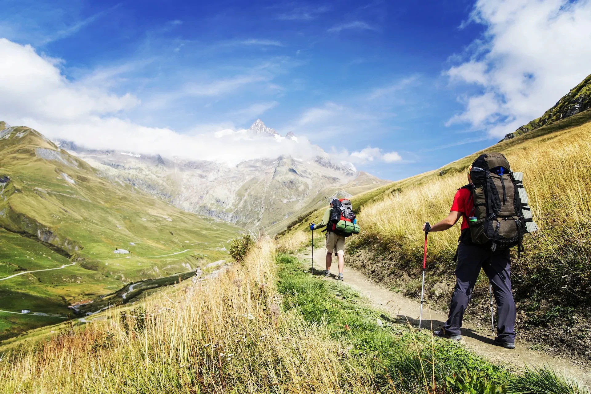 Expedition and trekking team in the Hindu Kush mountains of Pakistan
